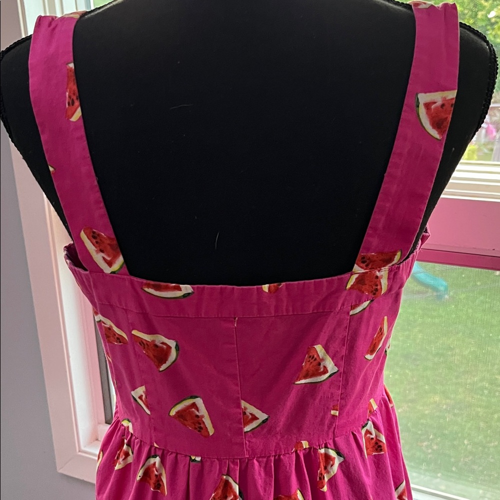 Color Me Courtney Watermelon 🍉 Print Maxi Dress sz 6 - Picture 6 of 7